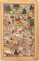 Akbarnama - Battle at Thaneshwar - right folio.jpg