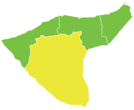 Al-Hasakah district in het gouvernement Al-Hasakah