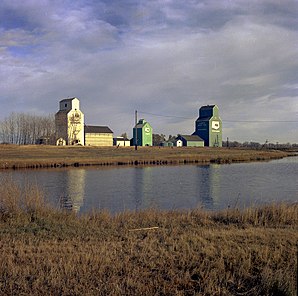 Getreidesilos in Strathmore