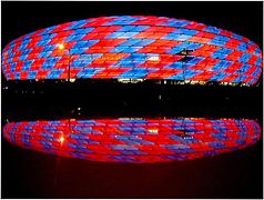 Bayern Münih stadı kullanırken.