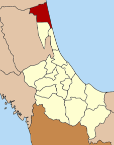 Amplasarea districtului în provincia Songkhla