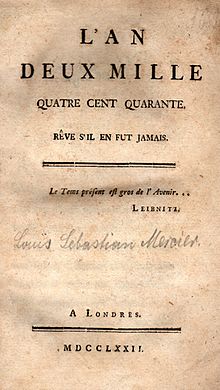 Ouvrage de Louis-Sébastien Mercier, interdit en France - Londres 1772.