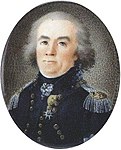 Anders Johan Sjöman iförd uniform m/1792 för en officer vid Arméns flotta. Målning från ca 1795 av Emanuel Thelning.