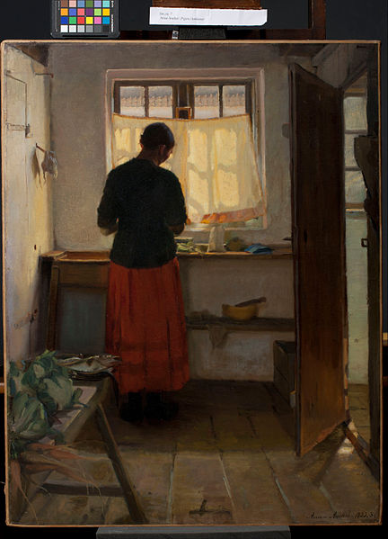 File:Anna Ancher - The maid in the kitchen - Google Art Project.jpg