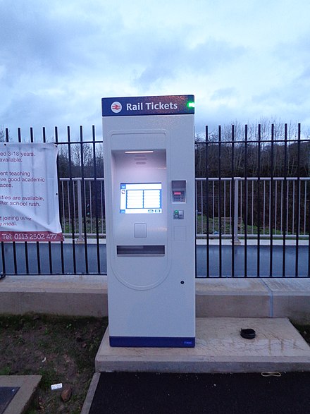 A Parkeon machine at Appeley Bridge Apperley Bridge railway station (22nd December 2015) 034.JPG