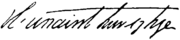 Appletons' Toussaint Dominique François signature.png