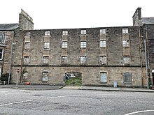 Former bonded warehouse for Argyll Distillery at 21 Lochend Street. Category B listed. Argyll Distillery Bonded Warehouse.jpg