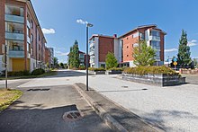 Apartment buildings along the Asemanraitti street in Jokela