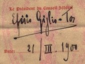 signature d'Efisio Giglio-Tos