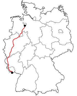 Course of the B 51