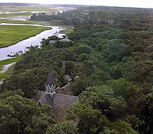 View of Bald Head Island from Old Baldy lighthouse Bald head view from lighthouse.jpg