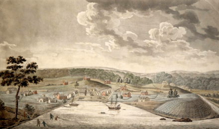 Baltimore Town in 1752, at "The Basin"