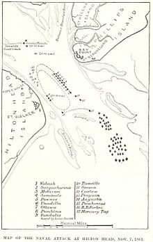A map of the battle Battle of Port Royal Map.jpg
