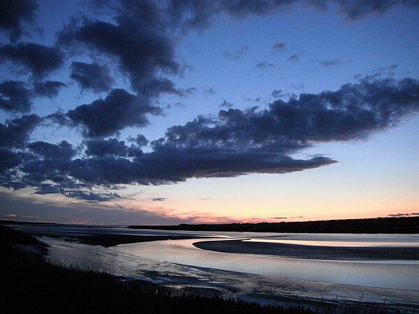 The bay of the Minas Basin in Truro