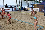 Deutsch: Beachhandball Europameisterschaften 2019 (Beach handball Euro); Tag 2: 3. Juli 2019 – Frauen, Vorrunde Gruppe A, Türkei-Norwegen 0:2 (17:22, 12:20) English: Beach handball Euro; Day 2: 3 July 2019 – Women Preliminary Round Group A – Turkey-Norway 0:2 (17:22, 12:20)