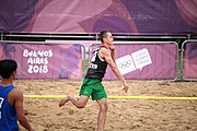 Deutsch: Beachhandball bei den Olympischen Jugendspielen 2018; Tag 6, 12. Oktober 2018; Jungen, Platzierungssspiel Ränge 5-6 – Thailand-Ungarn 0:2 English: Beach handball at the 2018 Summer Youth Olympics at 12 October 2018 – Boy's Placement Match 5-6 – Thailan-Hungary 0:2