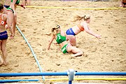 Deutsch: Beachhandball bei den Olympischen Jugendspielen 2018; Tag 6, 12. Oktober 2018; Mädchen, Hauptrundenspiel – Ungarn-Niederlande 2:1 English: Beach handball at the 2018 Summer Youth Olympics at 12 October 2018 – Girls Main Round – Hungary-Netherlands 2:1