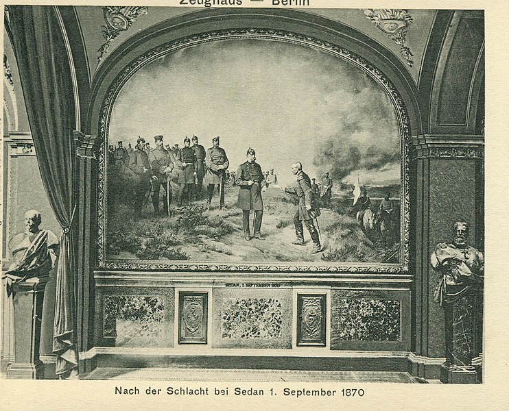 File:Berlin Ruhmeshalle Wandbild Nach der Schlacht bei Sedan 1870.jpg
