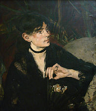 Portrait de Berthe Morisot à l'éventail, 1874, Manet.