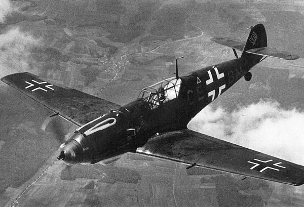 Bf 109E-3 with wing-mounted MG FF