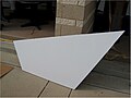 Four of these sheets were cut to form the bow and stern