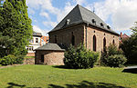 Synagogue romane de Worms du XIe siècle aux fenêtres gothiques (après 1355)