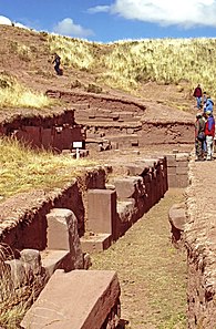 Akapana, which was the largest structure in the religious complex. Bolivia-35 - Pyramid of Akapana (2218102002).jpg