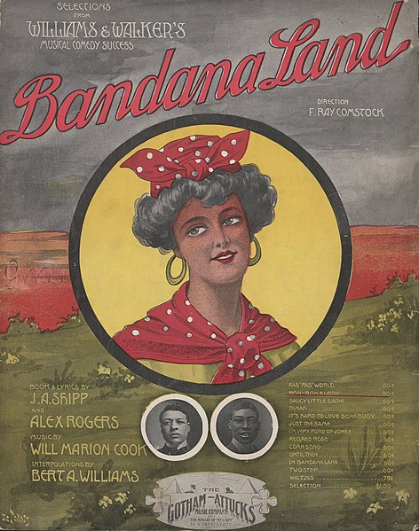 Sheet music cover of the song "Bon Bon Buddy" which closed Act 2