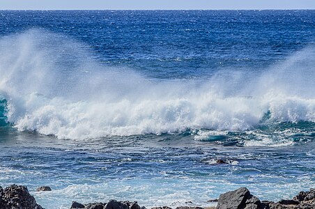 Breakers at the coast of Valle Gran Rey La Gomera