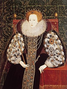 141 - Elizabeth I, c. 1585-90 (now British School, formerly attributed to ...)