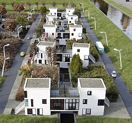 Model van de brugwoningen in Madurodam