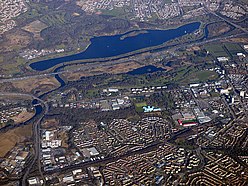 Burnbank and Strathclyde Loch from the air (geograph 5716687).jpg