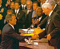 As pres pro tempore with president George W. Bush