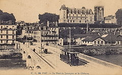 PAU - Le Pont de Juricon et le Château