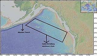 Cobb–Eickelberg Seamount chain Range of undersea mountains formed by volcanic activity of the Cobb hotspot in the Pacific Ocean