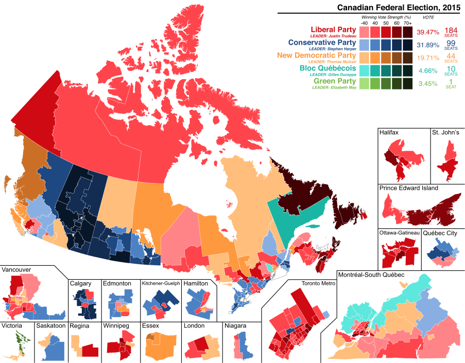 Filecanada Election 2015 Results Mapsvg Wikimedia Commons
