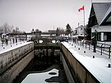 Chambly Canal in winter