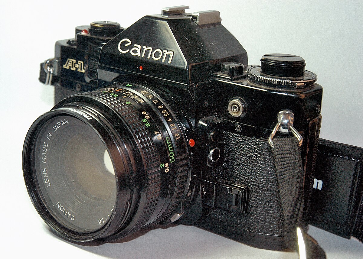 Canon A-1 (Cuerpo) - Cámara Analógica Vintage de 35mm Reflex SLR
