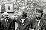 Thumbnail for File:Caoimhghín Ó Caoláin, Martin McGuinness &amp; Gerry Adams at Bodenstown, 1997.jpg