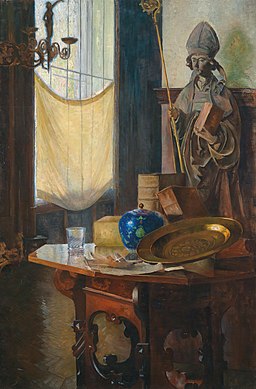 Carl Moll - View of the studio