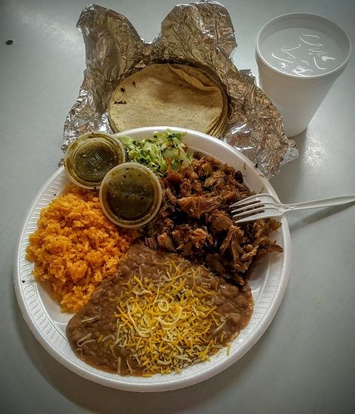 File:Carnitas plate lunch or dinner.jpg