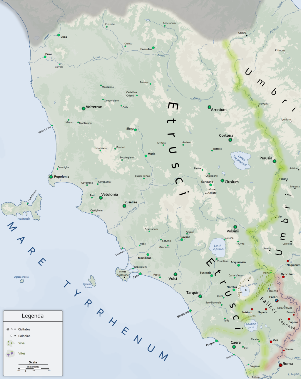 Carte Etrurie 298avJC