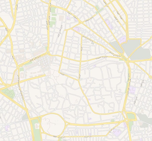 Carte de Homs centrée sur 34° 43′ 49″ nord, 36° 43′ 04″ est.jpg