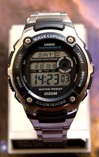 <span class="mw-page-title-main">Casio Wave Ceptor</span> Radio-controlled wristwatch brand