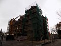 Rénovation du château, avril 2016.