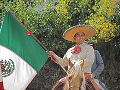 Charreria, Charro with the Mexican flag