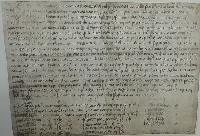 Charter S 316 dated 855, in which Æthelwulf granted land at Ulaham in Kent to his minister Ealdhere.