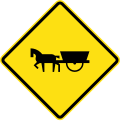 Watch for horse-drawn vehicles