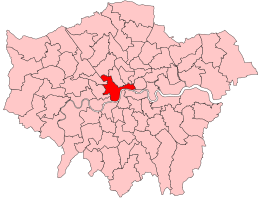 Cities of London and Westminster in 2023 Cities of London and Westminster 2023 Constituency.svg