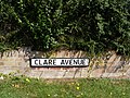 Clare Avenue sign - geograph.org.uk - 2603622.jpg